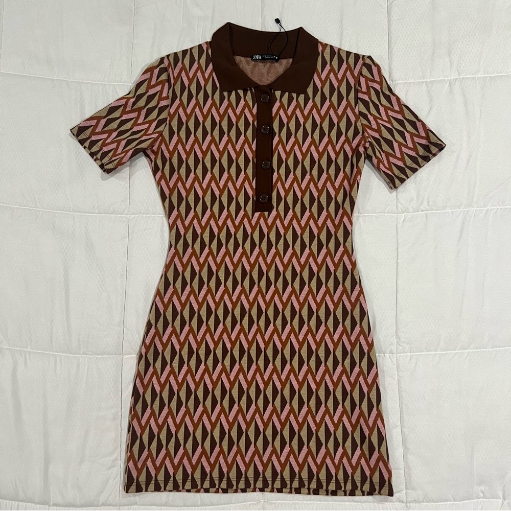 ZARA JACQUARD DRESS